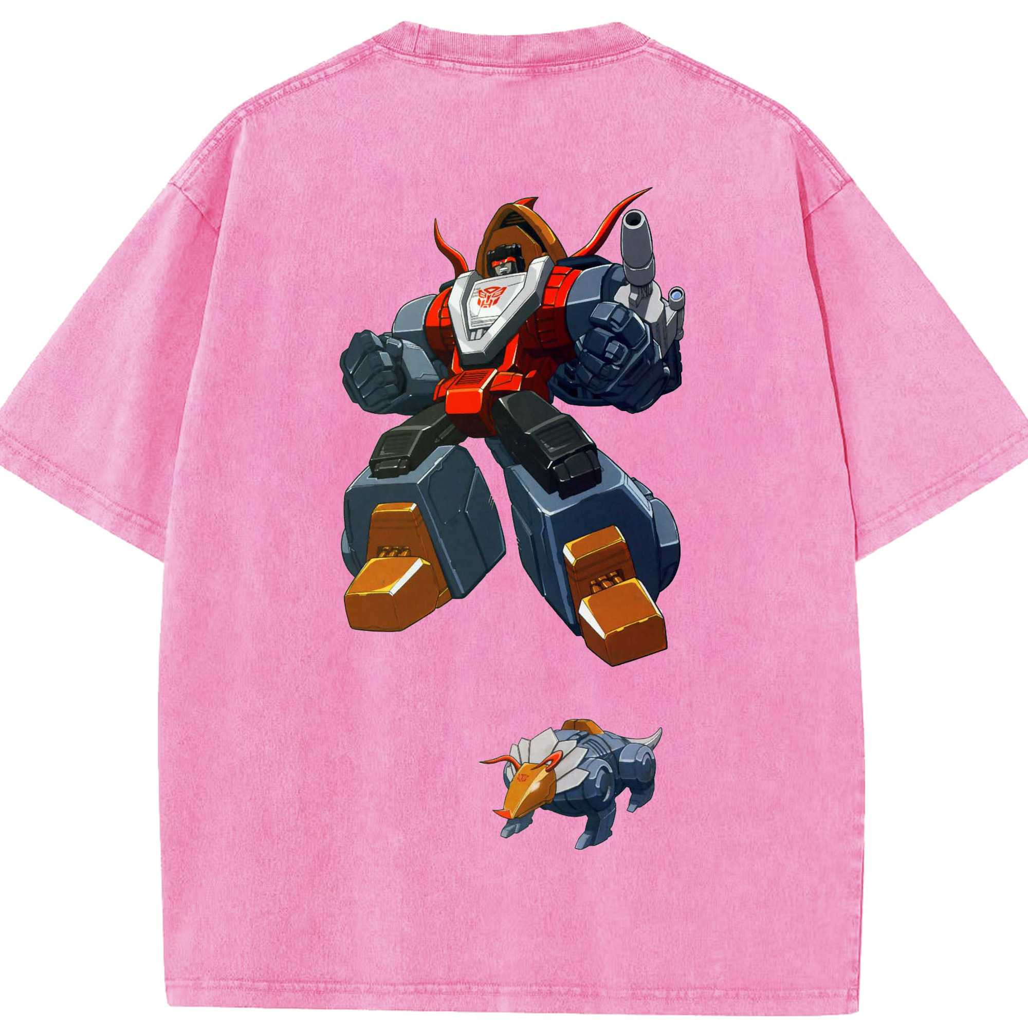 （画像用）  綿100% ヴィンテージ風 半袖Tシャツ（背面プリント）